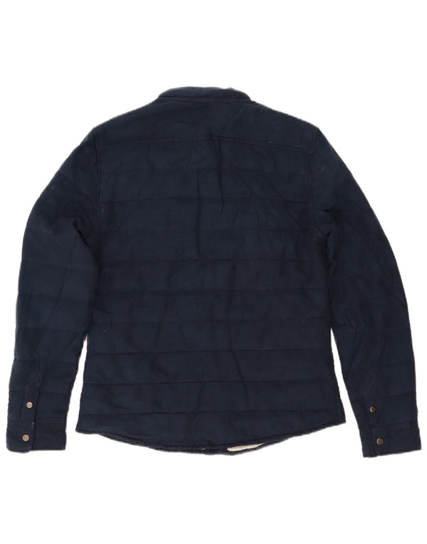 Giacca imbottita da uomo Zara UK 36 Small poliestere blu navy