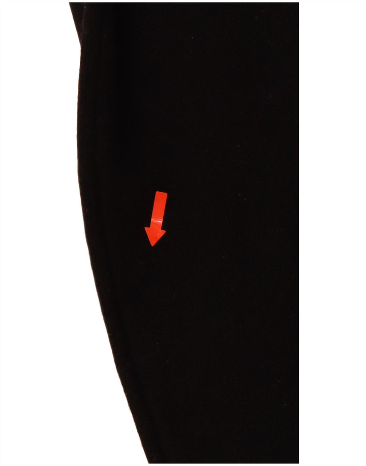 Maglione maglione a collo alto da donna LEVI'S UK 10 Lana d'agnello a righe nere piccole