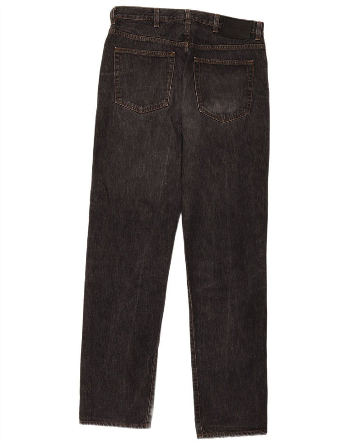 Jeans dritti da uomo Calvin Klein W32 L31 cotone nero