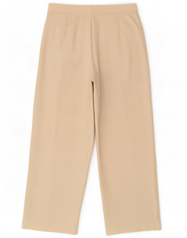 Pantaloni a vita alta da donna Marks & Spencer UK 16 Large W34 L30 Beige