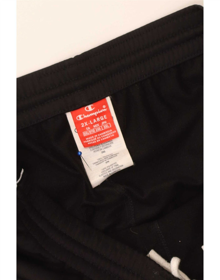 Pantaloni da tuta grafica da uomo Champion 2XL poliestere nero