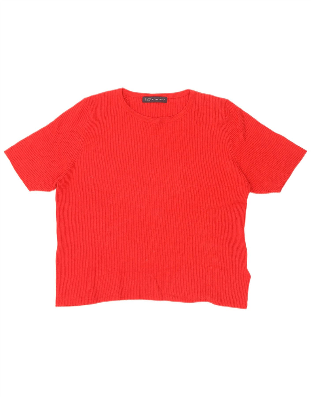 T-shirt da donna Marks & Spencer Top UK 18 XL rossa in viscosa