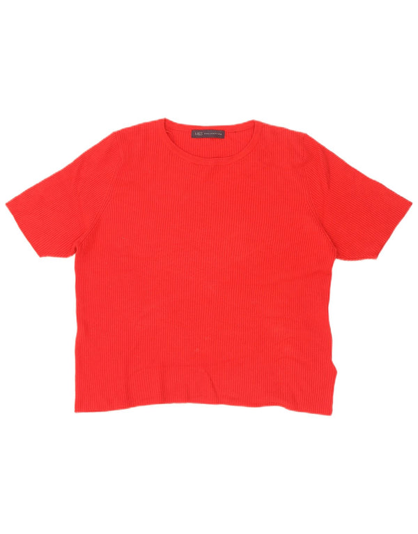 T-shirt da donna Marks & Spencer Top UK 18 XL rossa in viscosa