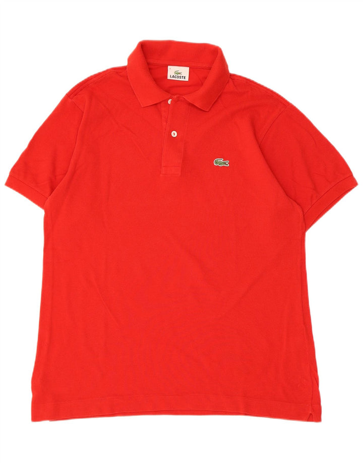 Polo da uomo LACOSTE taglia 4 media in cotone rosso