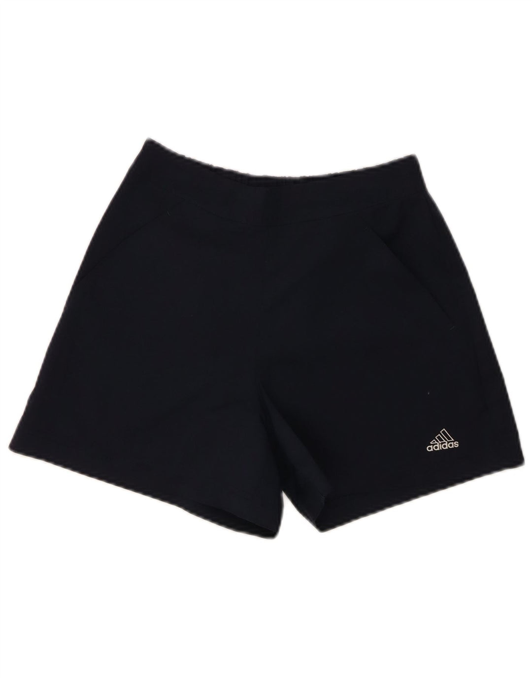 Pantaloncini sportivi da donna Adidas UK 8 Small poliestere blu navy
