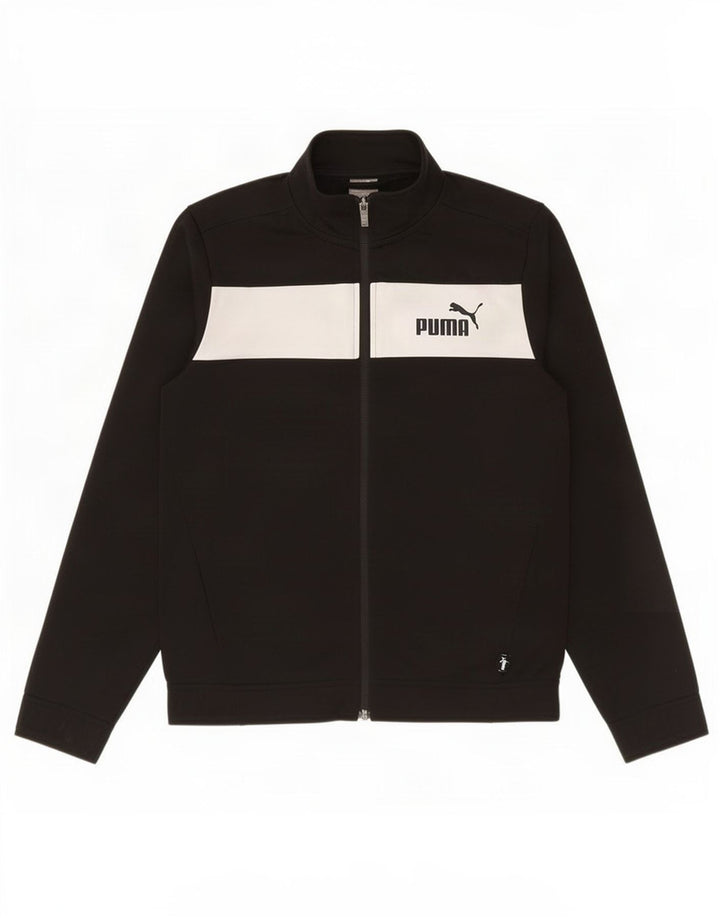 Giacca da tuta da ragazzo Puma 11-12 anni Poliestere color block nero