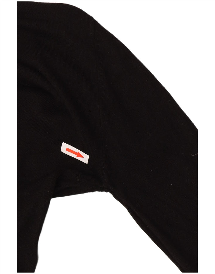 Maglione a collo alto da donna Zara UK 10 piccolo in viscosa nera