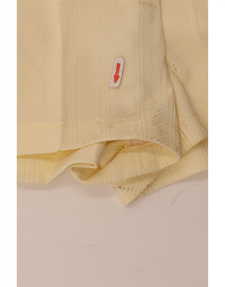 Pantaloncini chino vintage da donna medi W30 gialli