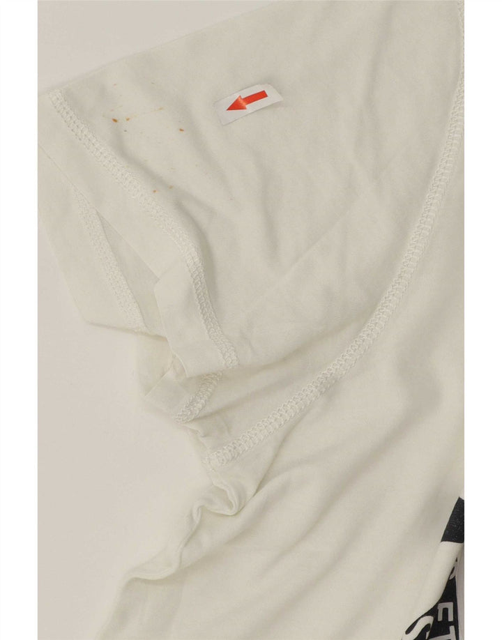 T-shirt grafica da uomo Napapijri Top in cotone bianco medio