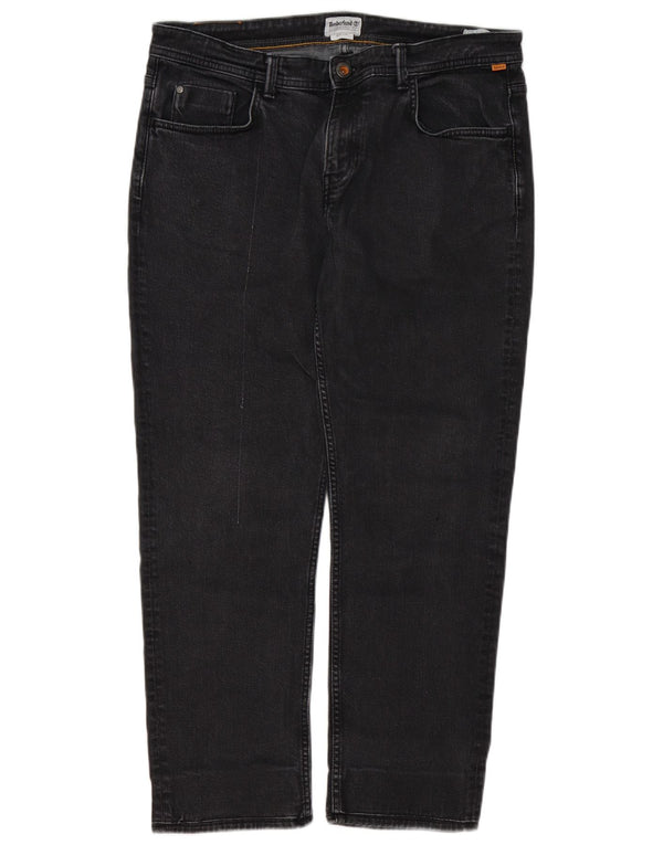 Jeans dritti da uomo Timberland W35 L29 cotone nero