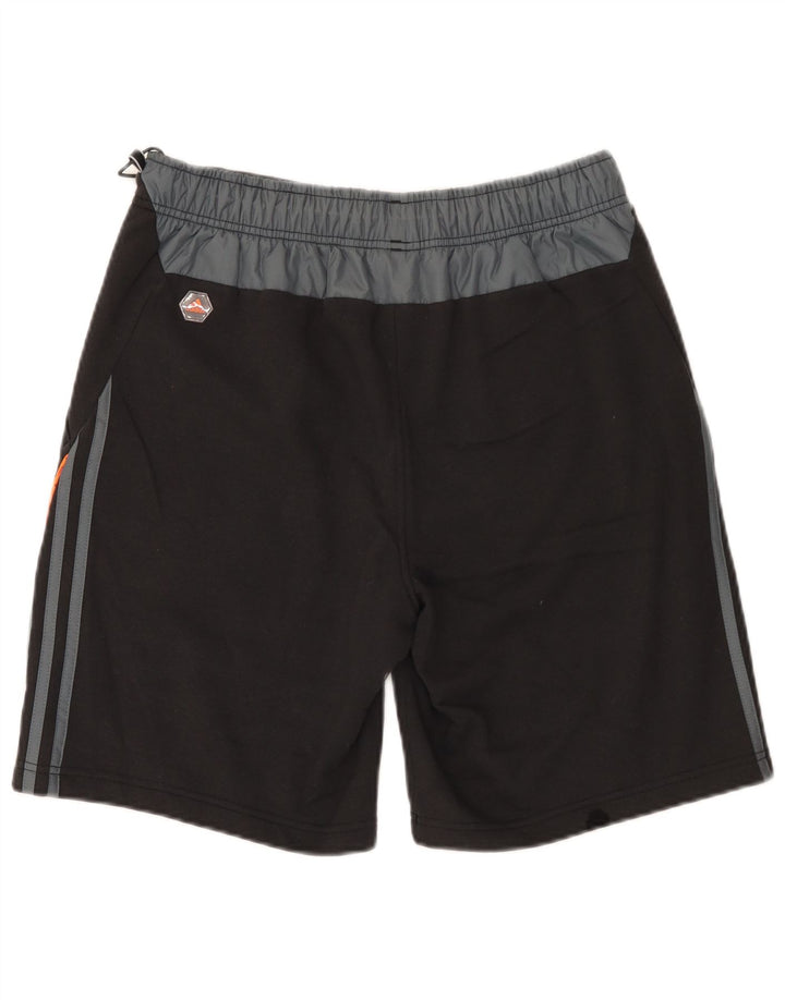 Pantaloncini sportivi da uomo Adidas Medium Black Colourblock in cotone