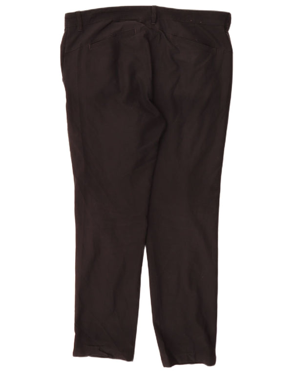 Pantaloni chino regolari da donna Adidas W34 L30 poliestere nero