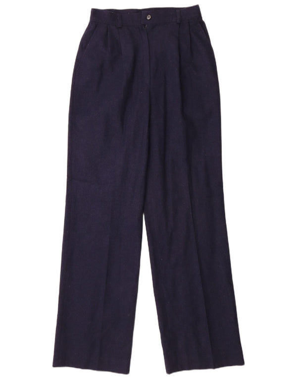 Pantaloni chino con pegged da donna Pendleton W26 L32 in lana vergine blu navy