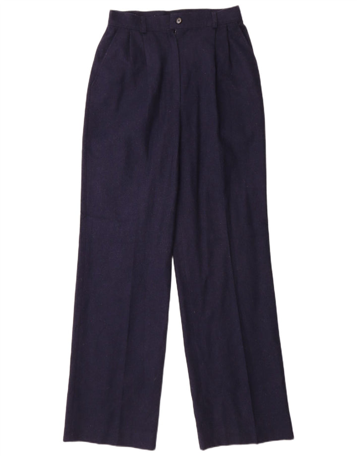 Pantaloni chino con pegged da donna Pendleton W26 L32 in lana vergine blu navy