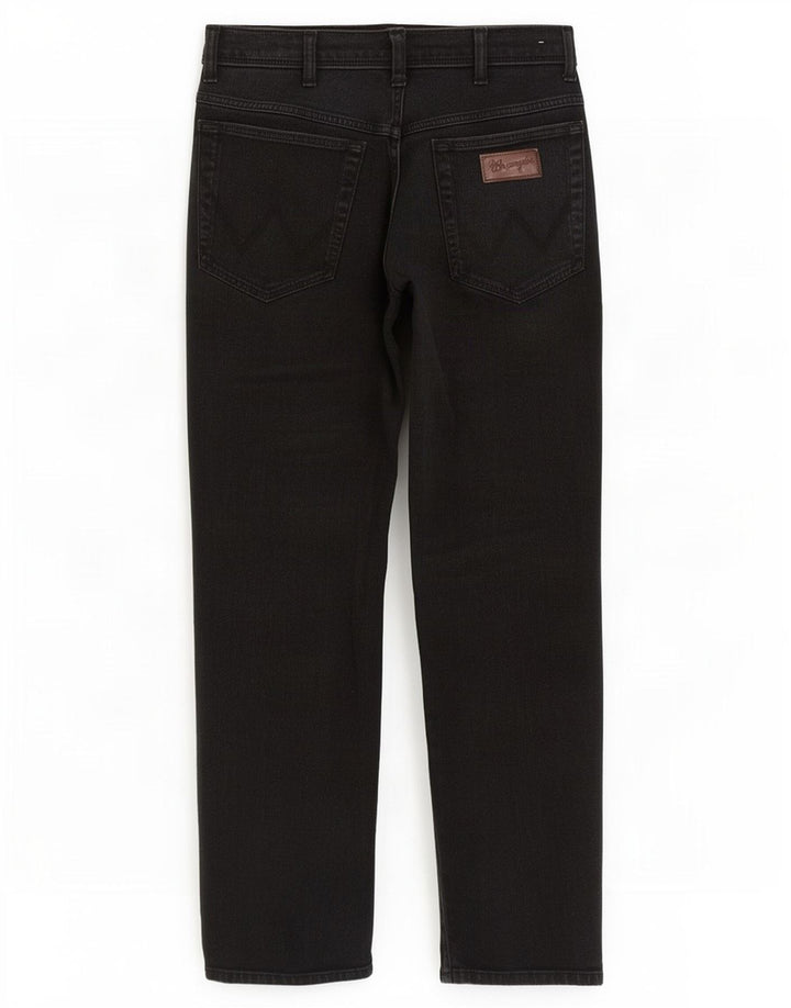 Jeans dritti da uomo Wrangler Texas W34 L30 cotone nero
