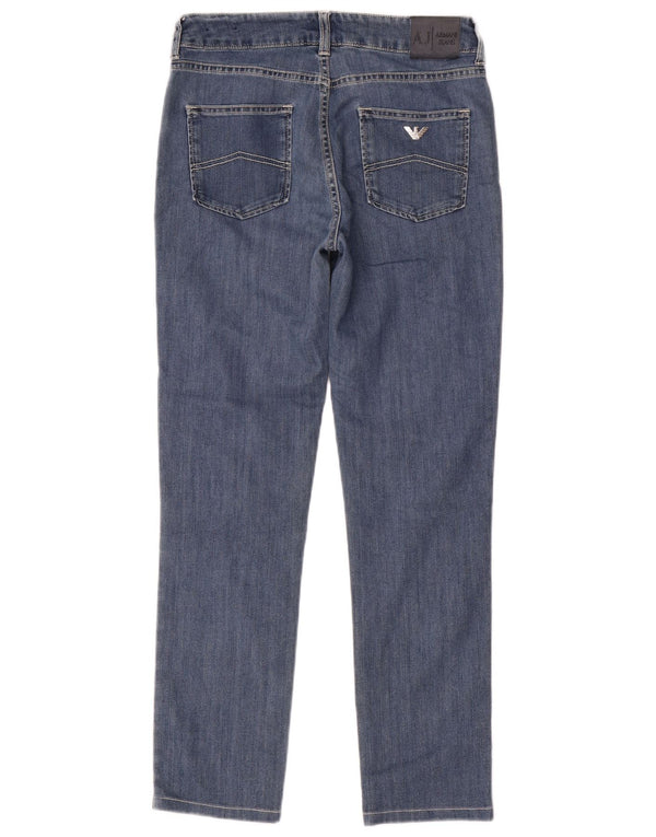 Jeans slim da donna Armani W28 L28 cotone blu navy