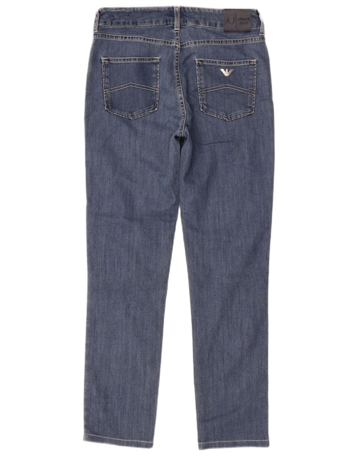 Jeans slim da donna Armani W28 L28 cotone blu navy