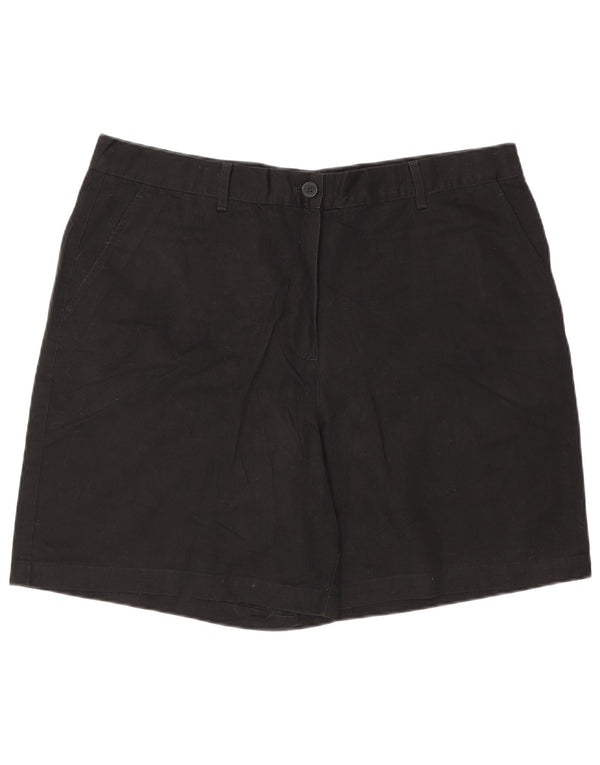 Pantaloncini chino a vita alta da donna Ralph Lauren US 16 2XL W34 cotone nero