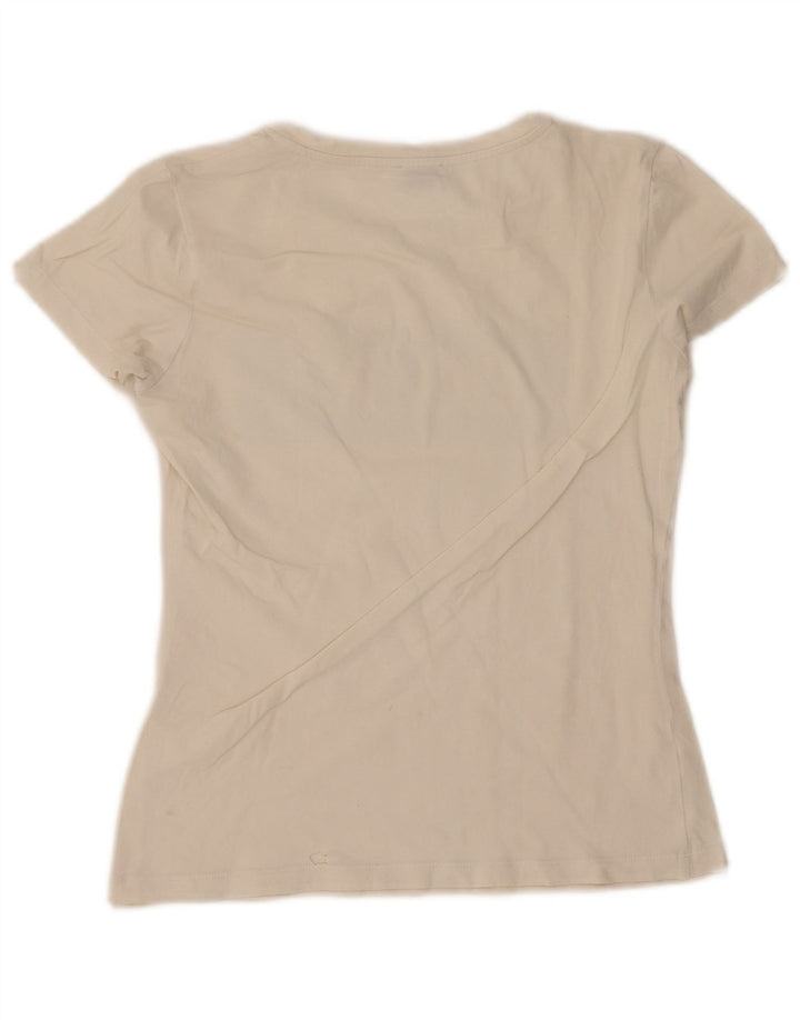 T-shirt grafica da donna Liu Jo Top UK 10 piccola bianca