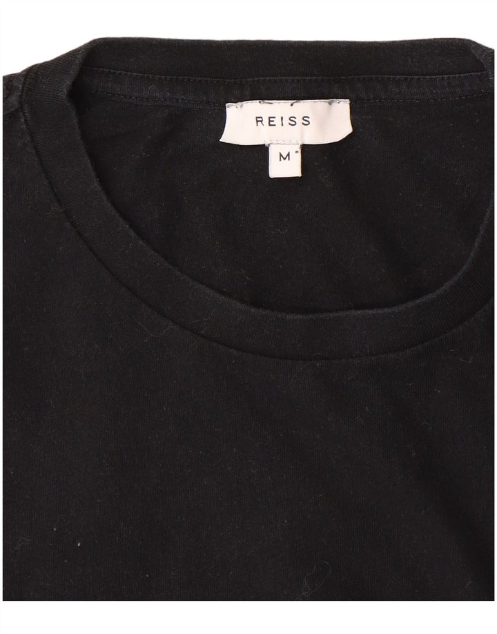 T-shirt da uomo Reiss Top media nera
