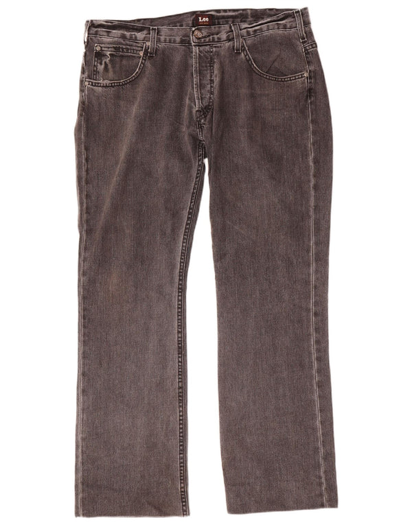 Jeans dritti Lee Knox da uomo W36 L32 cotone grigio