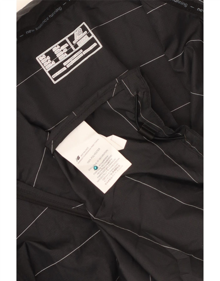 Giacca da ginnastica grafica da uomo New Balance a righe medie nere