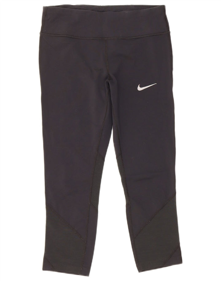 Leggings Nike Dri Fit Capri da donna UK 12 nylon nero medio