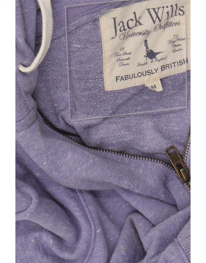 Maglione con cappuccio con zip grafica da uomo Jack Wills Poliestere chiazzato viola medio
