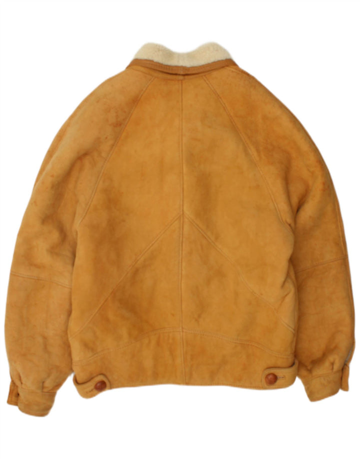 Giacca in shearling vintage da uomo IT 50 Shearling beige grande
