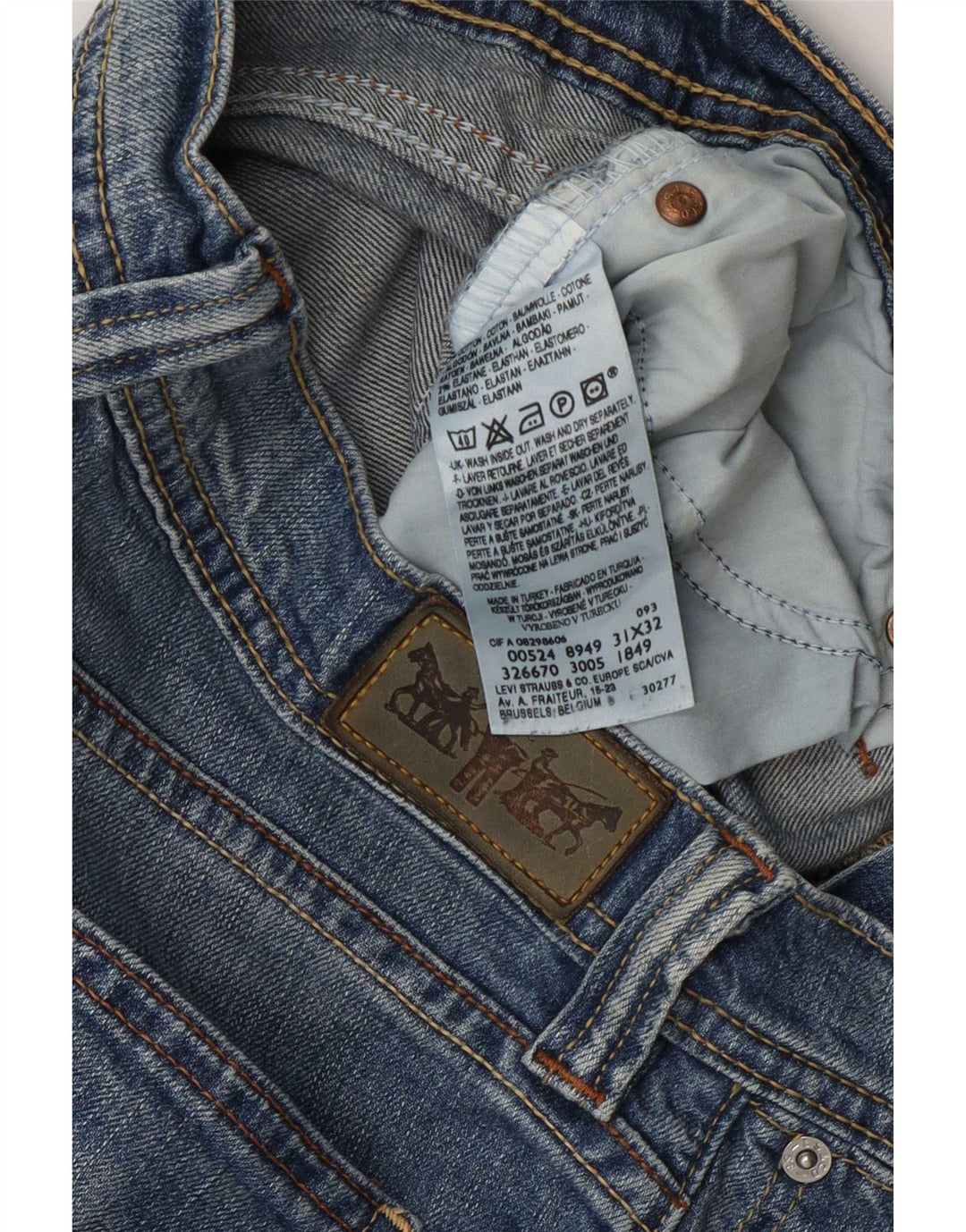 Jeans Bootcut da donna Levi's W31 L32 in cotone blu
