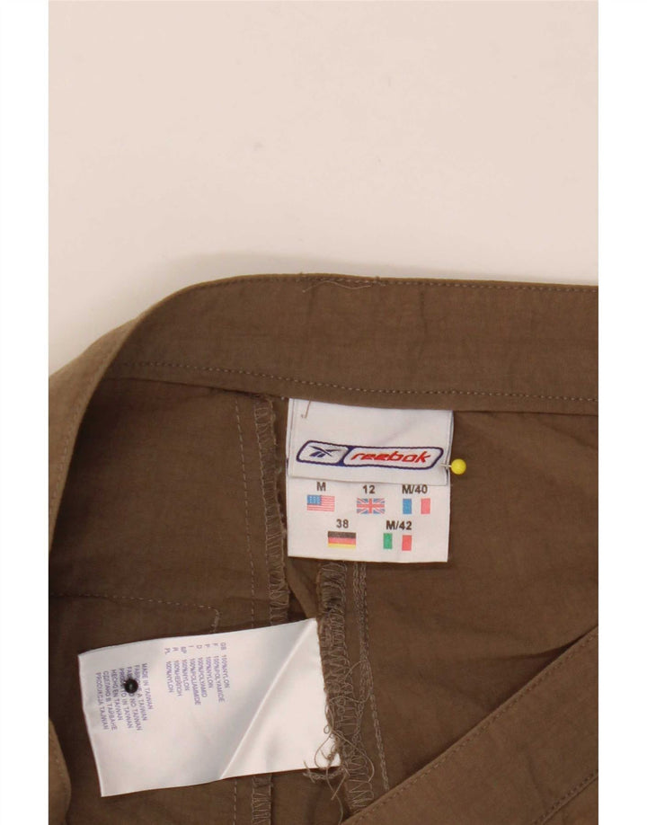 Pantaloncini da trekking Reebok da donna UK 12 Medium W28 Marrone Poliammide