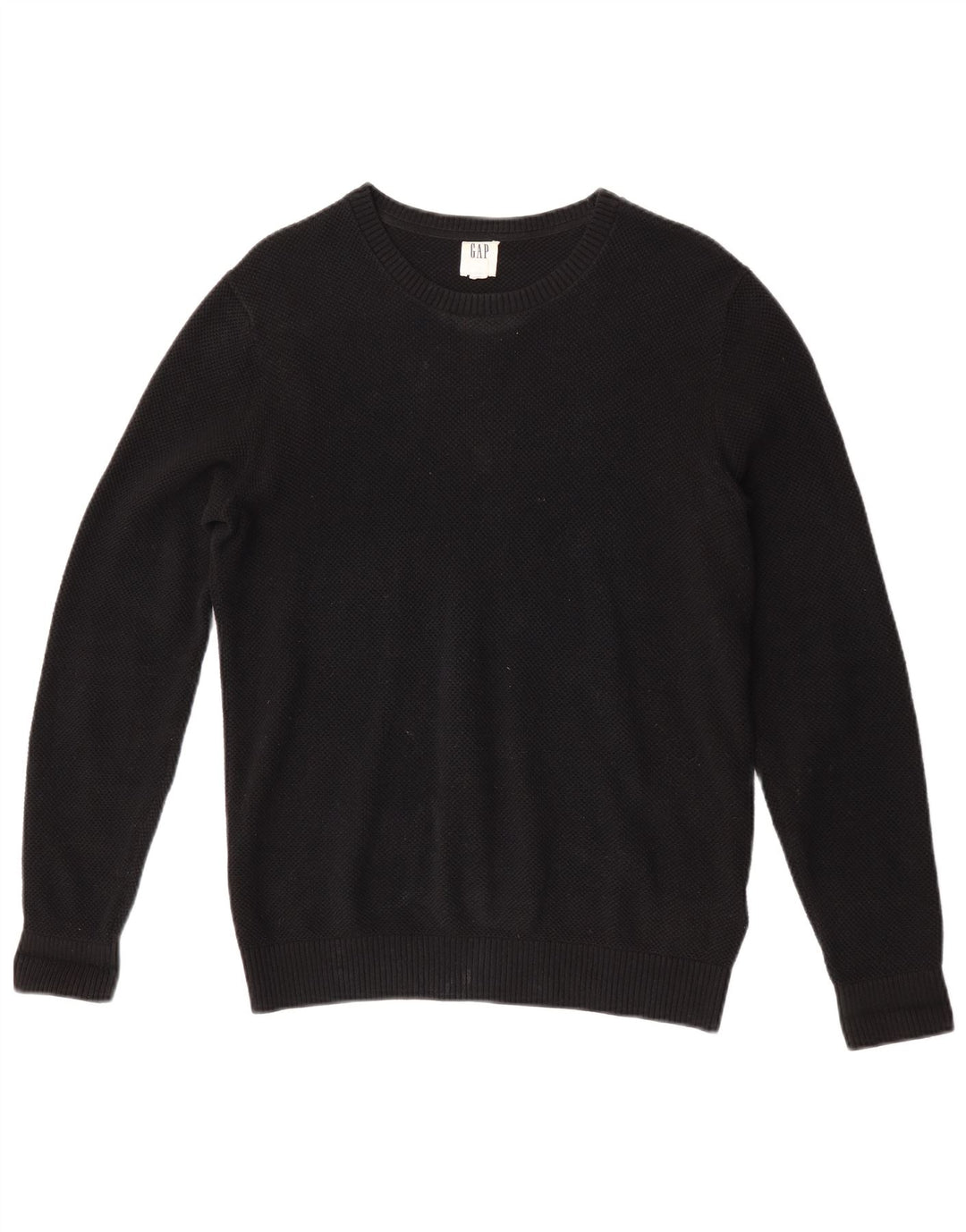 Maglione maglione girocollo da uomo Gap piccolo in cotone nero