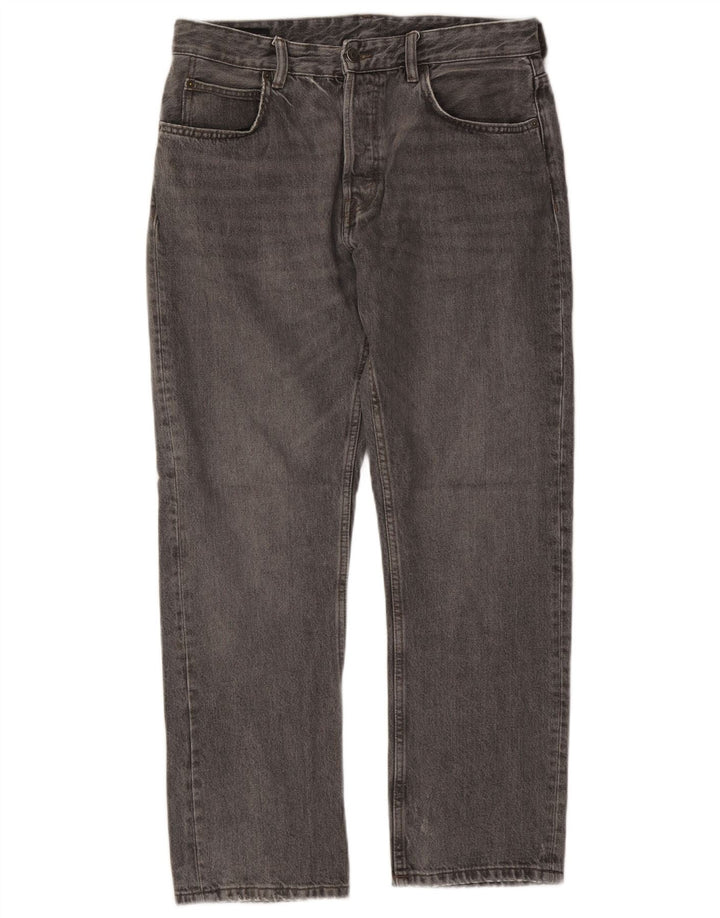 Jeans dritti da uomo ZARA EU 42 Large W32 L29 Grigio