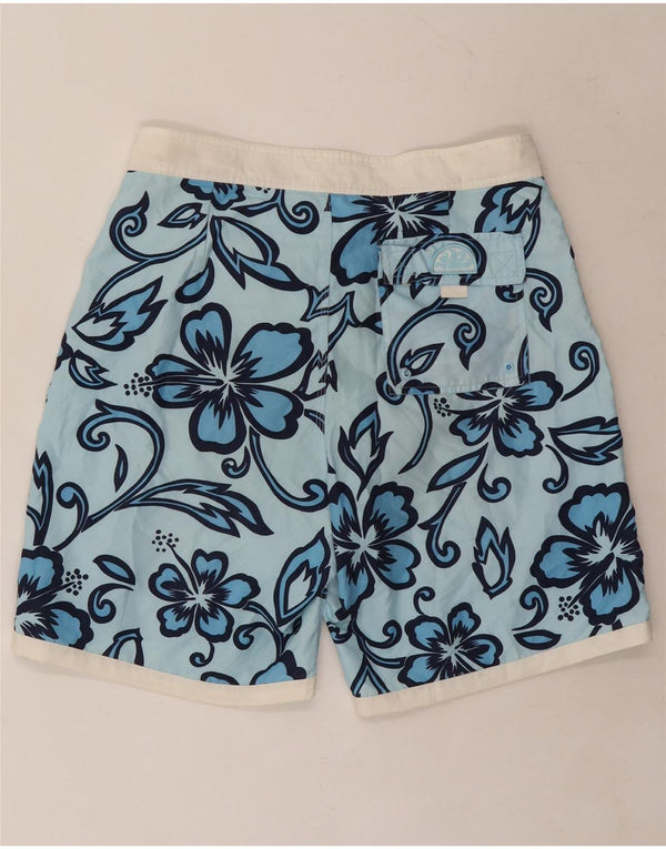 Pantaloncini da bagno da uomo Sundek Poliestere floreale blu medio
