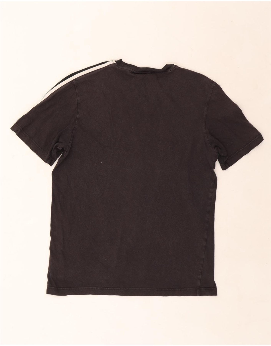 T-shirt grafica da uomo Adidas Top piccola in cotone nero
