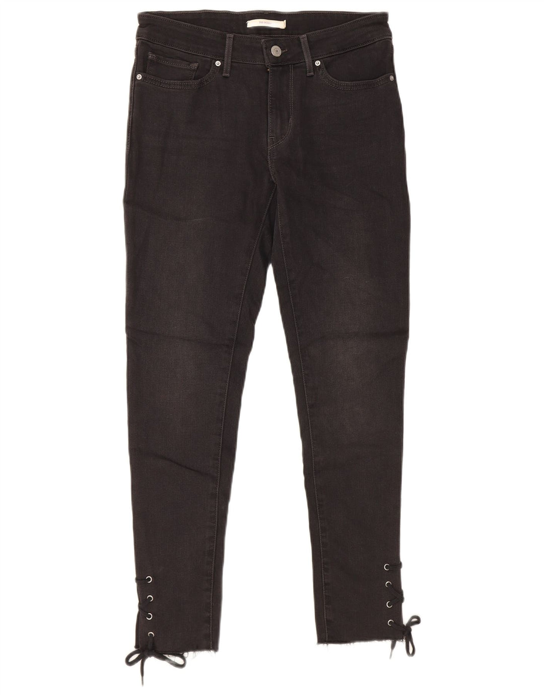 LEVI'S Jeans skinny 711 da donna W28 L27 cotone nero