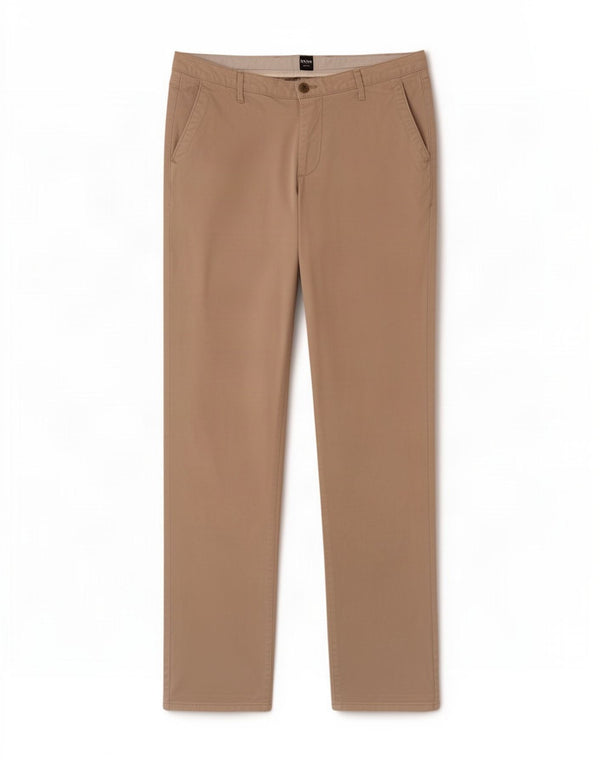 Pantaloni chino slim da uomo Hugo Boss W32 L33 in cotone beige