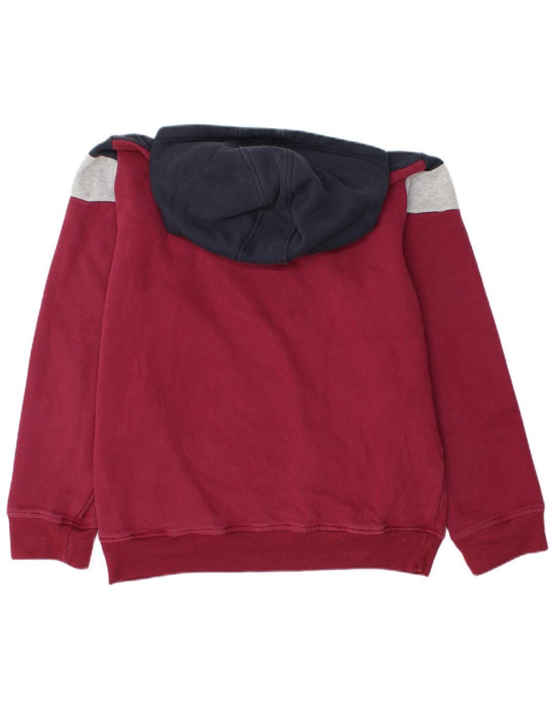 Felpa con cappuccio da uomo UMBRO XL in cotone color block bordeaux