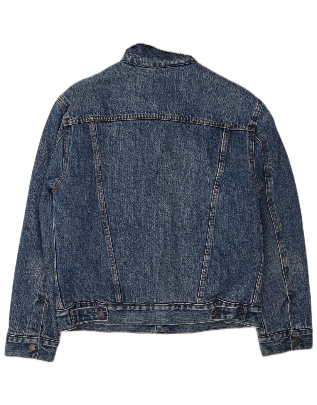 Giacca Levi's da uomo in denim sherpa UK 36 piccolo cotone blu
