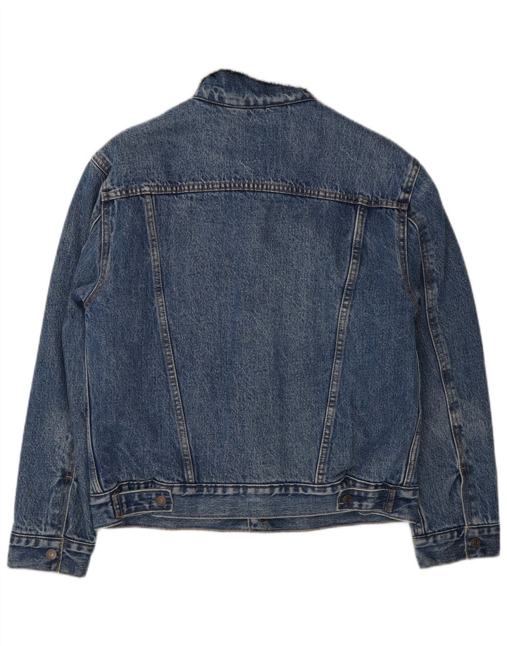 Giacca Levi's da uomo in denim sherpa UK 36 piccolo cotone blu