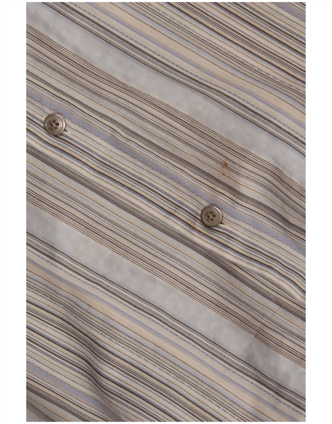 CALVIN KLEIN Camicia Uomo Cotone Rigato Blu Medio