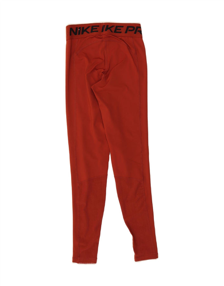 NIKE Womens Dri Fit Graphic Leggings UK 4 XS  Red Vintage Nike and Second-Hand Nike from Messina Hembry 