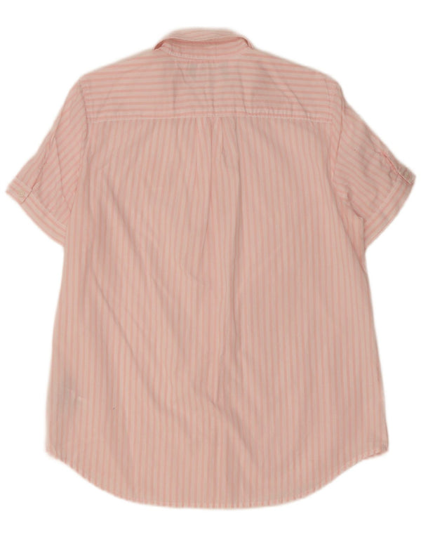 Camicia a maniche corte da donna Tommy Hilfiger UK 14 a righe rosa medio