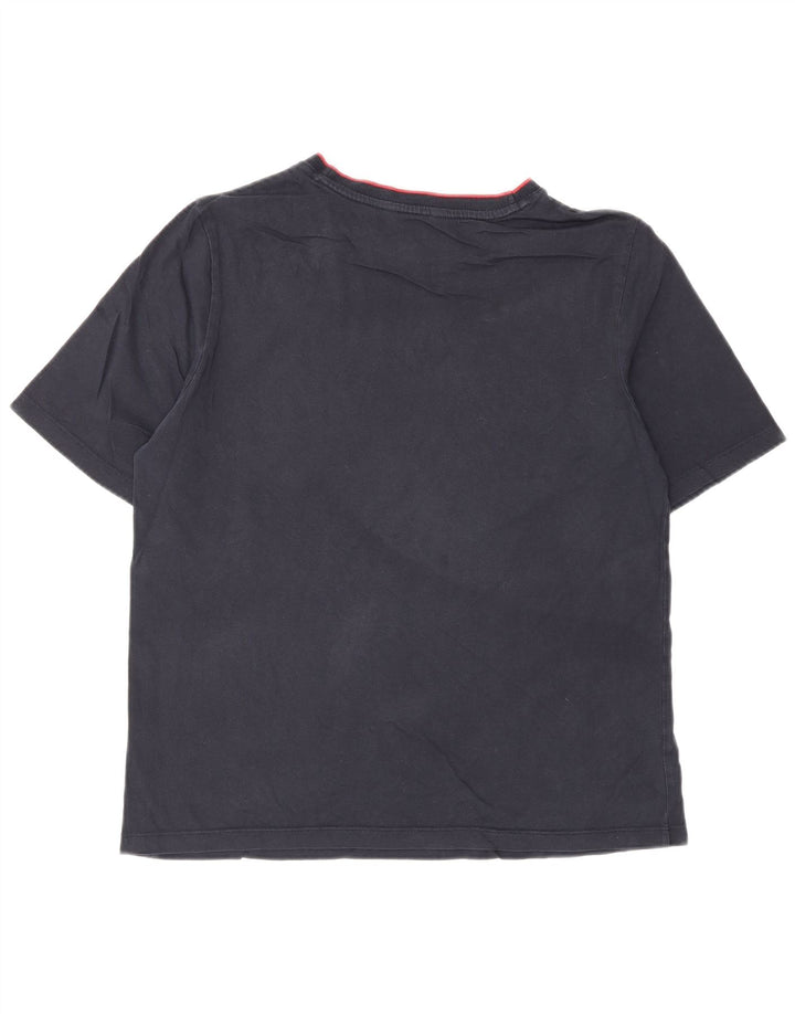T-shirt grafica da uomo Tommy Hilfiger Top medio blu navy