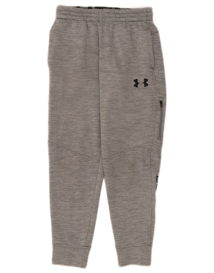 Pantaloni da tuta con grafica da ragazzo Under Armour, pantaloni da jogging, 9-10 anni, grigio medio