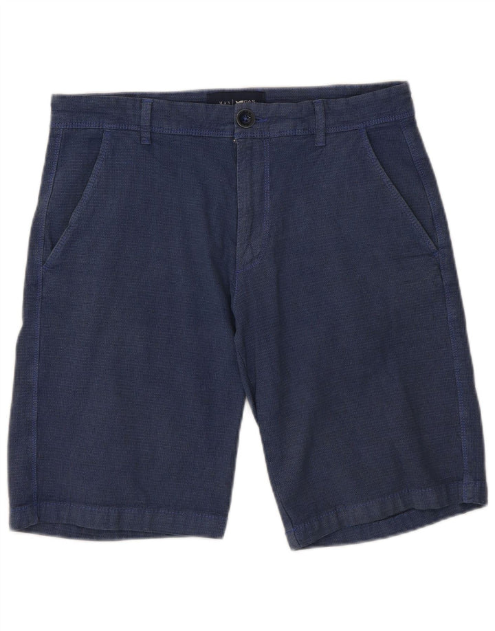 Pantaloncini chino da uomo Gas W30 cotone blu navy medio