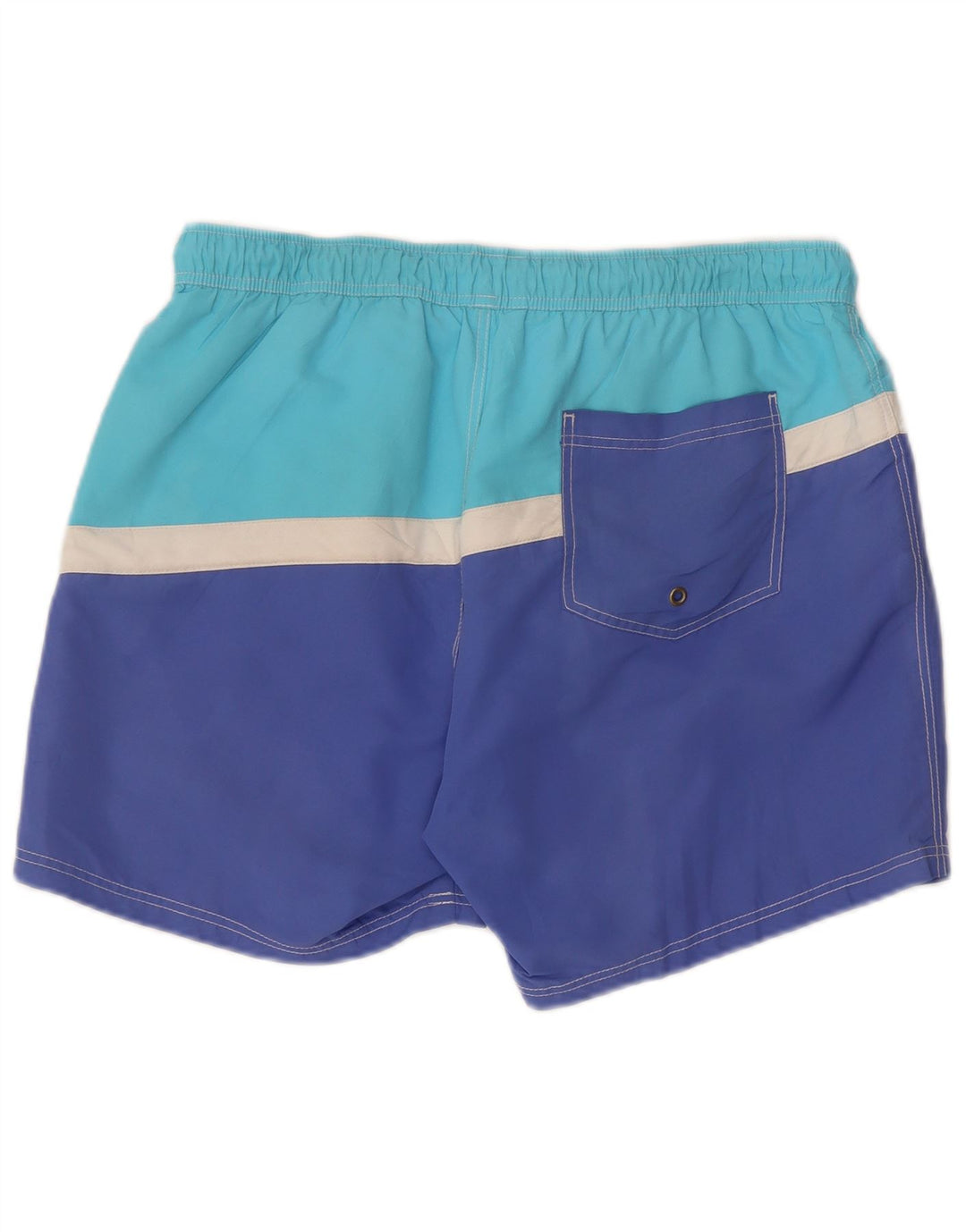 Pantaloncini da bagno grafici da uomo Benetton grandi color blu