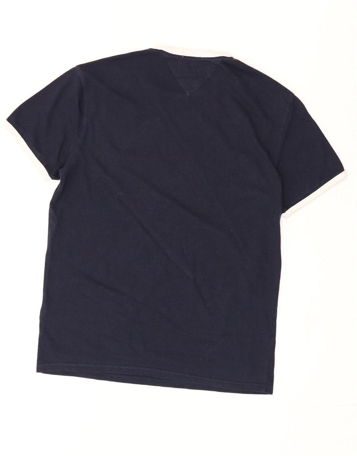 T-shirt da uomo vestibilità regolare Tommy Hilfiger Top Small in cotone blu navy