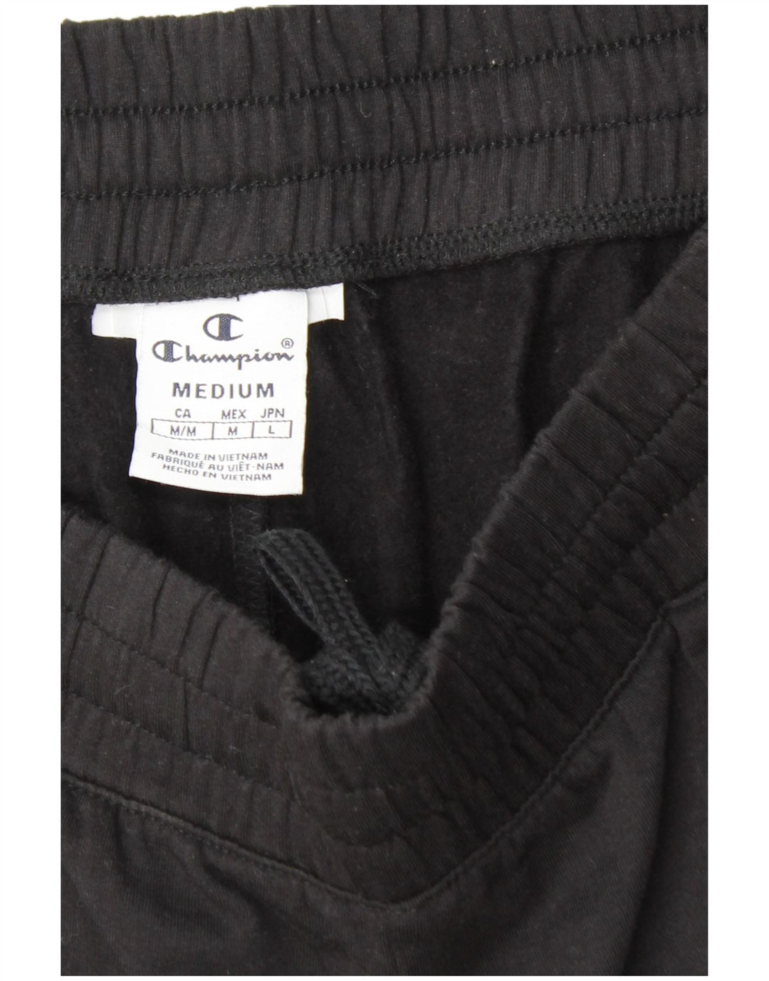 CHAMPION Mens Tracksuit Trousers Joggers Medium Black