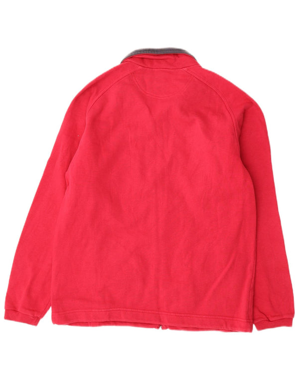 Giacca da ginnastica oversize da donna Champion UK 10 piccola in cotone rosso